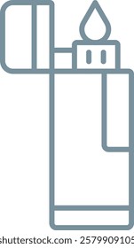 Lighter vector icon. Can be used for printing, mobile and web applications.