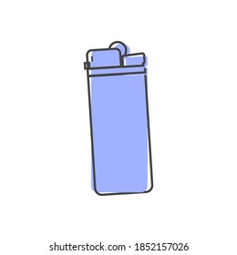 Leuchtende Vektorsymbol-Cartoon-Stil auf weißem, isoliertem Hintergrund.