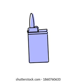 Lighter vector icon cartoon style on white isolated background.