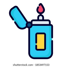 icono de vector más ligero. estilo de esquema coloreado para Web y Mobile.