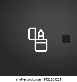 Lighter vector icon. Lighter concept stroke symbol design. Thin graphic elements vector illustration, outline pattern for your web site design, logo, UI. EPS 10.