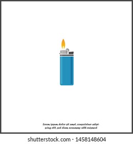 Lighter vector icon on white isolated background.