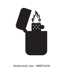 Icono de vector más ligero sobre fondo blanco