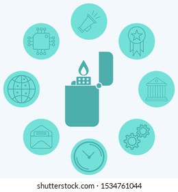 Lighter vector icon sign symbol