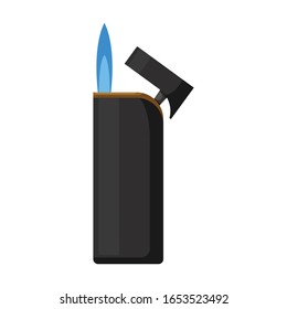 Lighter vector icon.Cartoon vector icon isolated on white background lighter .