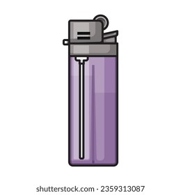 Lighter vector icon.Color vector icon isolated on white background lighter .