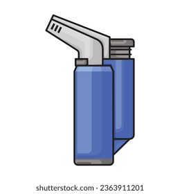 Lighter vector icon.Color vector icon isolated on white background lighter .