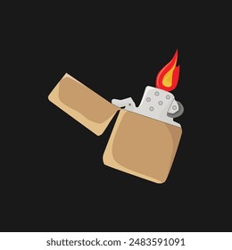 Ilustración vectorial más clara sobre fondo de color negro