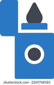 ilustración más ligera del vector sobre un fondo transparente. Símbolos de calidad superior. Iconos vectoriales de glifos para diseño de conceptos y gráficos. 
