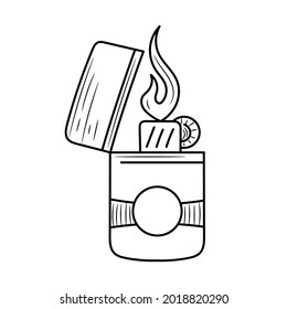 Ilustración vectorial más ligera con un estilo de esbozo simple dibujado a mano