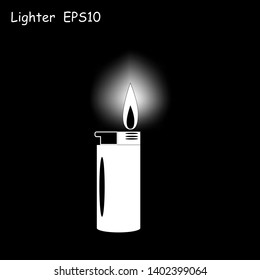 Lighter vector isolated object icon