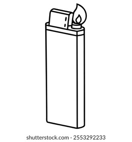 lighter of a vector silhouette