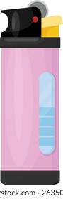 Lighters Hand Ignite Device Graphic Illustration