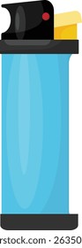 Lighters Hand Ignite Device Graphic Illustration