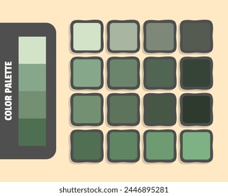 Lightgray darkseagreen gray dimgray color palette, colour matching, rgb colors, harmonious colours catalog sample, design and edit idea