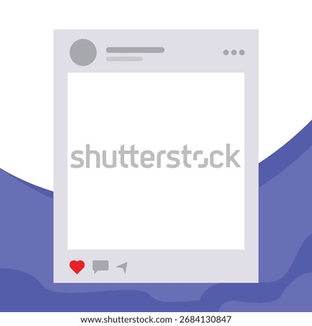 A light-gray digital Twibbon post on a split-page purple white background with curved shapes