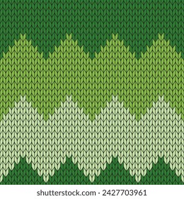 Lightgreen knitted pattern. knitted vector pattern. Seamless gradient pattern for clothing, wrapping paper, backdrop, background, gift card.