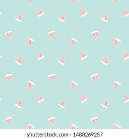 A light-green-based watermelon pattern reminiscent of a cozy baby blanket.