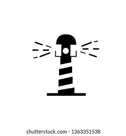 Lighthous. Tower icon. Marine symbol. vector icon