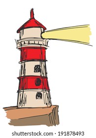 Cartoon Lighthouse Images, Stock Photos & Vectors | Shutterstock