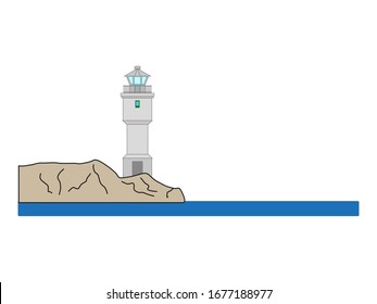 Lighthouse of Akranes, Iceland vector