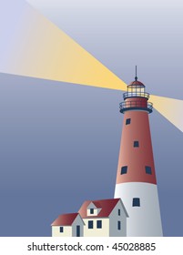 Lighthouse background with area for text.