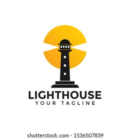 Lighthouse, Beacon Logo Design Template