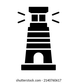 lighthouse building vector illustration isolated on white background. Architecture business concept.