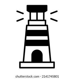 lighthouse building vector illustration isolated on white background. Architecture business concept.