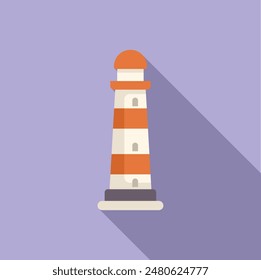 Lighthouse casting a beam of light to guide ships safely to shore