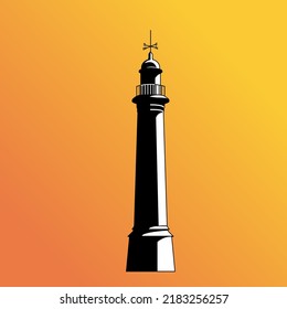 lighthouse at the coast in Sunderland