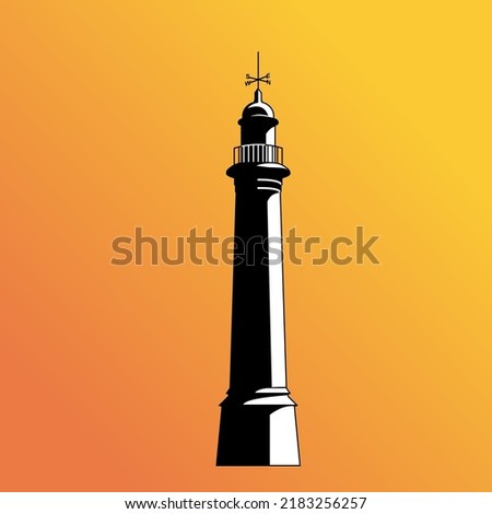 lighthouse at the coast in Sunderland