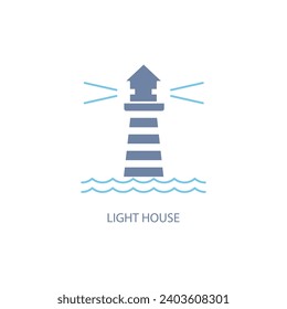 Lighthouse concept line icon. Simple element illustration. Lighthouse concept outline symbol design.