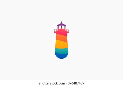 Lighthouse design. wave lighthouse. Lighthouse logo. Wave logo. Sea logo. Ocean logo