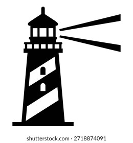 Faro que emite la luz que guía el Lugar famoso costero de los barcos para la torre náutica de la seguridad de la navegación