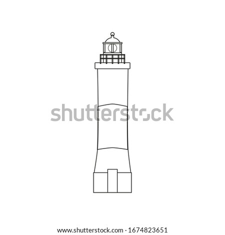 lighthouse end of the world in Tierra del Fuego in Argentina