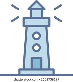 Ícone de Tom Azul Preenchido de Farol