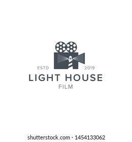 Lighthouse Film And Photography Icon Logo