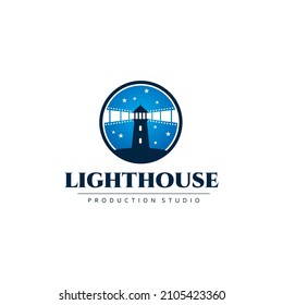 Lighthouse And Film Production Logo Concept