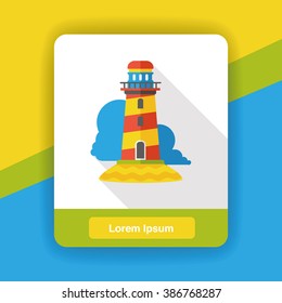 lighthouse flat icon