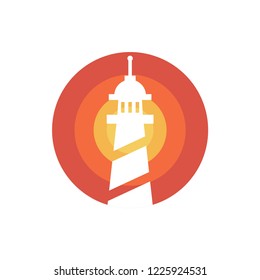 Lighthouse flat logo