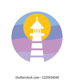 Lighthouse flat logo