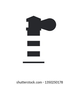 lighthouse flat vector icon