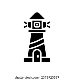 lighthouse glyph icon. vector icon for your website, mobile, presentation, and logo design.