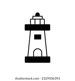 Icono de vector de glifos de faro que puede editar o modificar fácilmente

