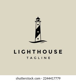 lighthouse guard tower logo vector illustration design graphic