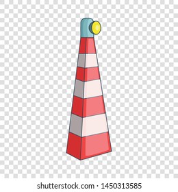 Lighthouse icon. Cartoon illustration of lighthouse vector icon for web design