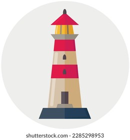 Lighthouse icon clipart isolated vector illustration