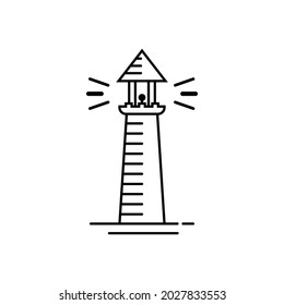 Lighthouse icon design illustration template