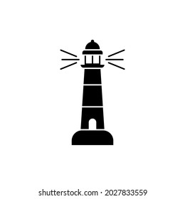 Plantilla de ilustración de diseño de icono de faro